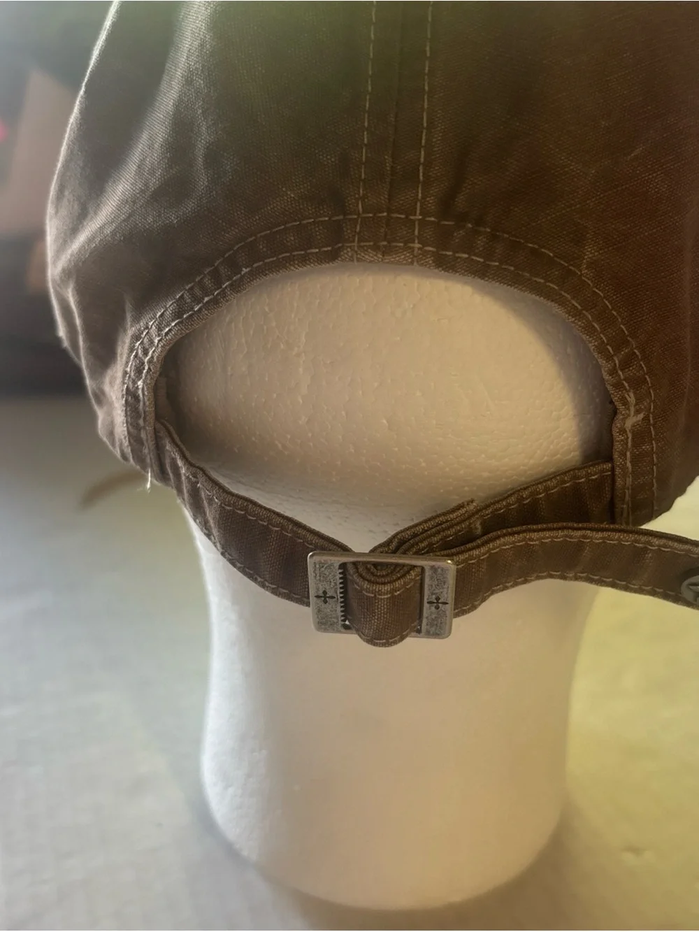 SMFK Men's Brown Crucible Embroidered Baseball Cap Designer